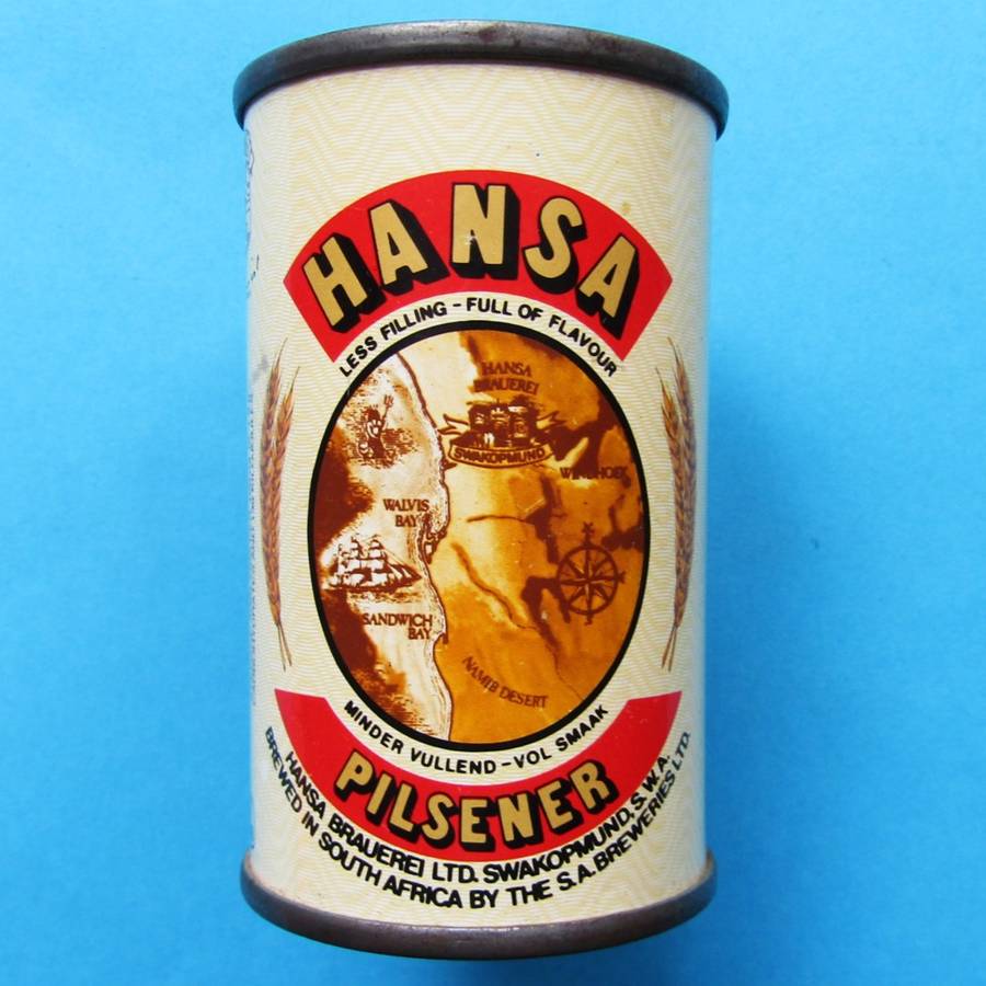 Old Miniature Hansa Pilsener Beer Advertising Can