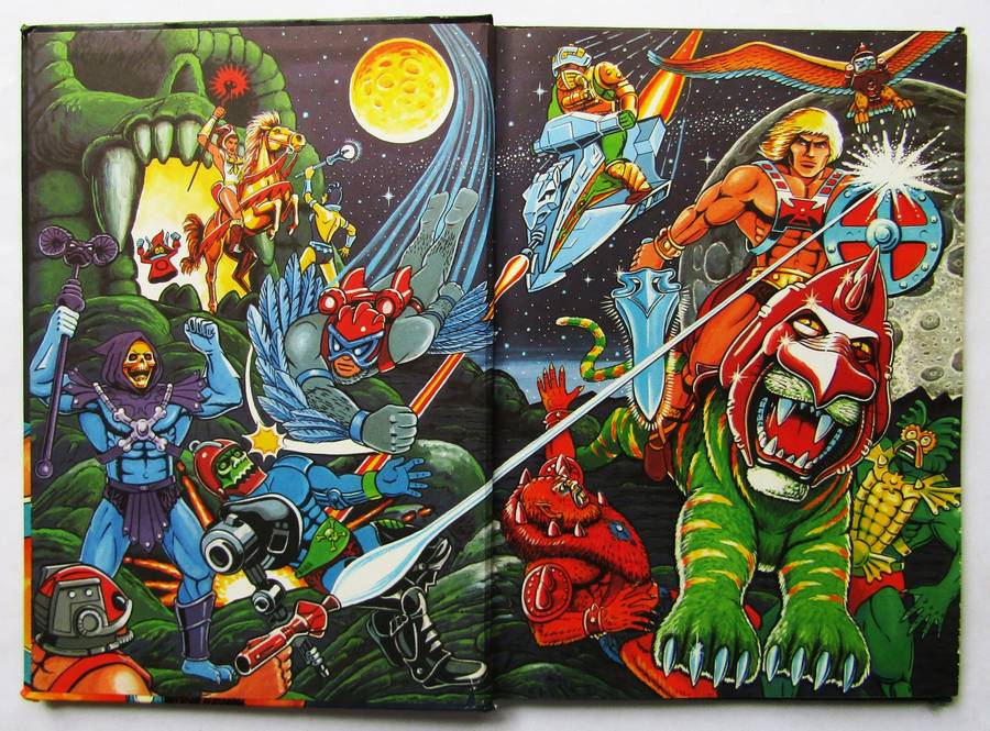 1985 He-Man and Masters of the Universe - Big First Edition Hardcover Book