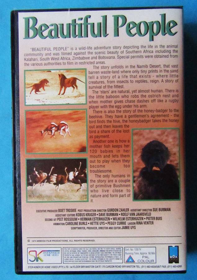 Beautiful People - Jamie Uys - Movie VHS Tape