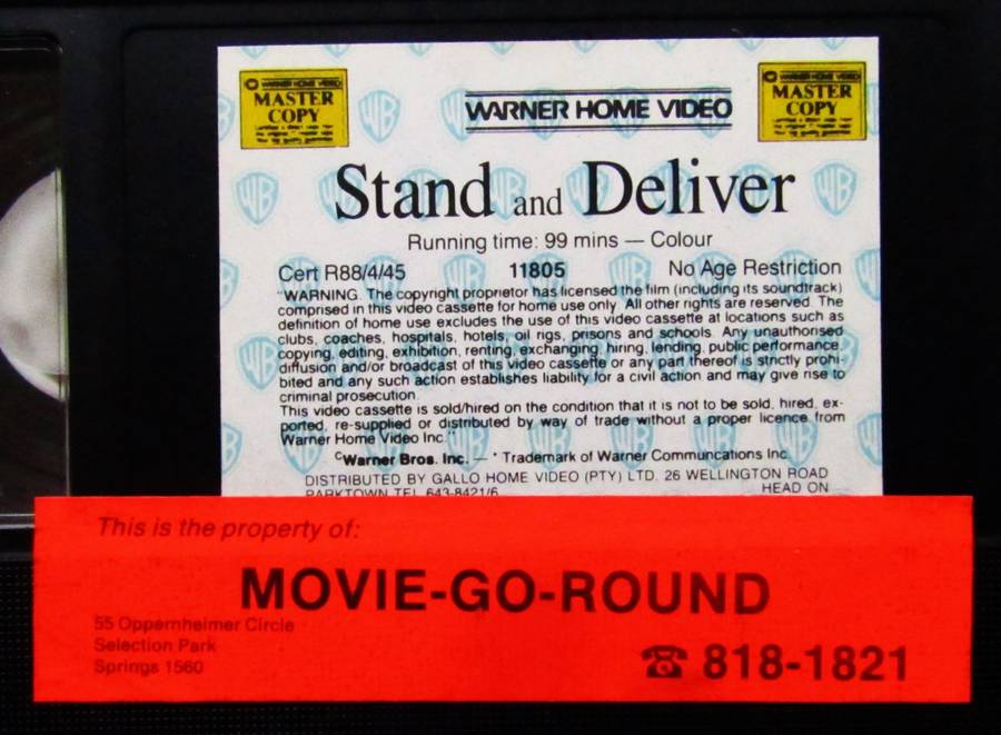 Stand and Deliver - Movie VHS Tape (1989)