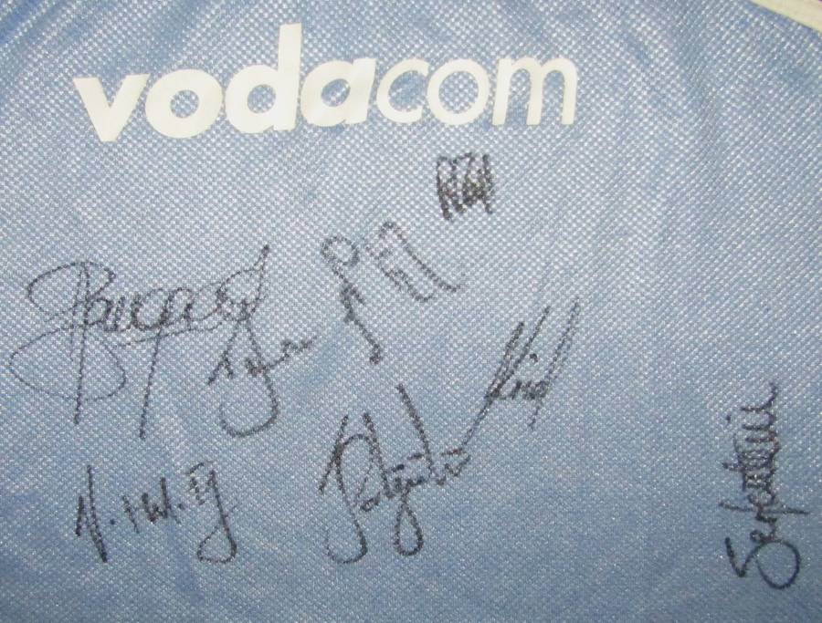 Old Bulls Rugby Jersey with 23 Signatures