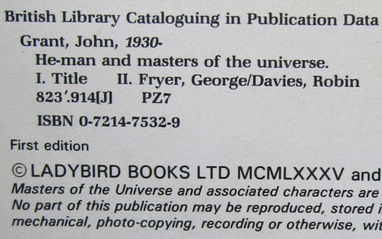 1985 He-Man and Masters of the Universe - Big First Edition Hardcover Book