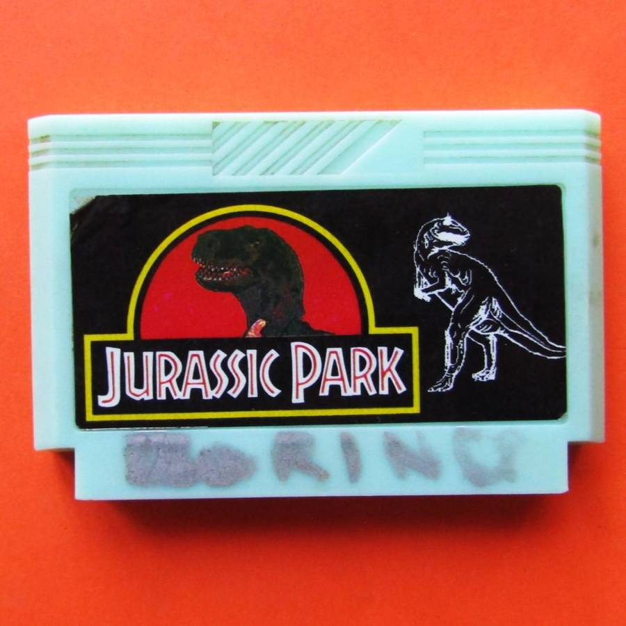 Old Jurassic Park - 8 Bit TV Game Cartridge