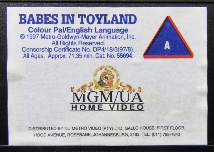 Babes in Toyland - Movie VHS Tape (1997)