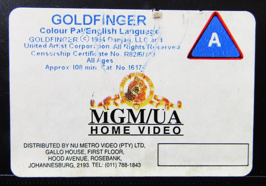 Goldfinger - James Bond 007 - Movie VHS Tape (2000)
