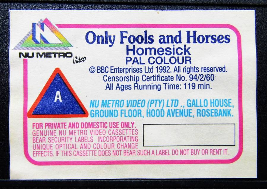 Only Fools and Horses - TV Series VHS Tape (1994)