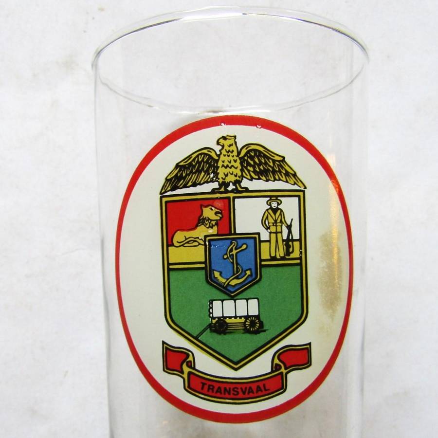 Old Transvaal Rugby Beer Glass