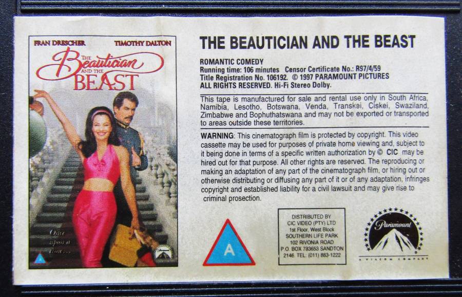 The Beautician and the Beast - Movie VHS Tape (1997)