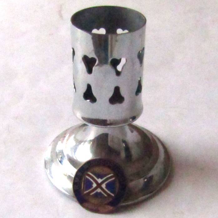 Old Union Castle Shipping Line RMS Windsor Castle Candle Stick Holder