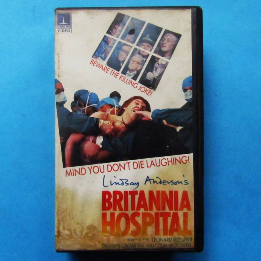 Britannia Hospital - Dark Comedy Movie VHS Tape (1982)
