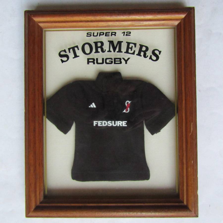 Old Stormers Super 12 Rugby Framed Display