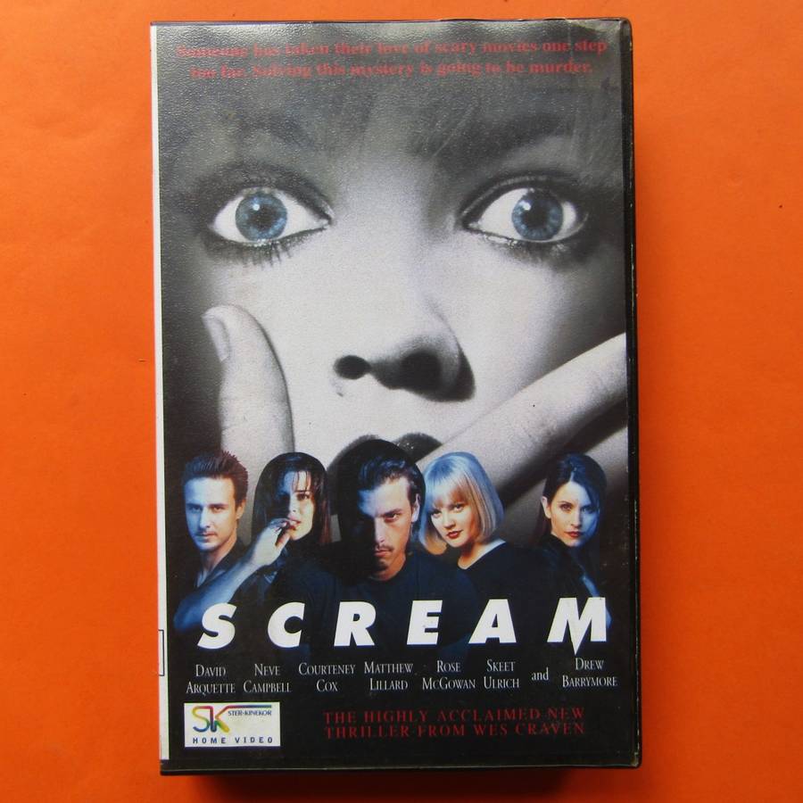 Scream - Neve Campbell - Horror Movie VHS Tape (1997)