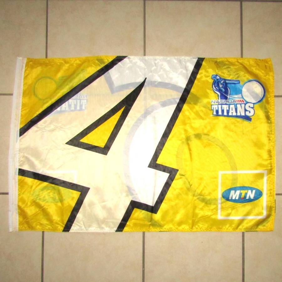 Old Nashua Titans 4 and 6 Runs Cricket Flag