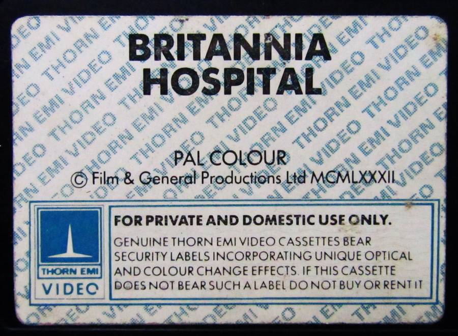 Britannia Hospital - Dark Comedy Movie VHS Tape (1982)