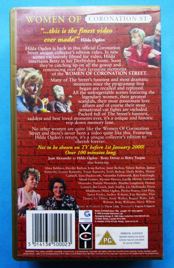 Women of Coronation Street - VHS Video Tape (1998)