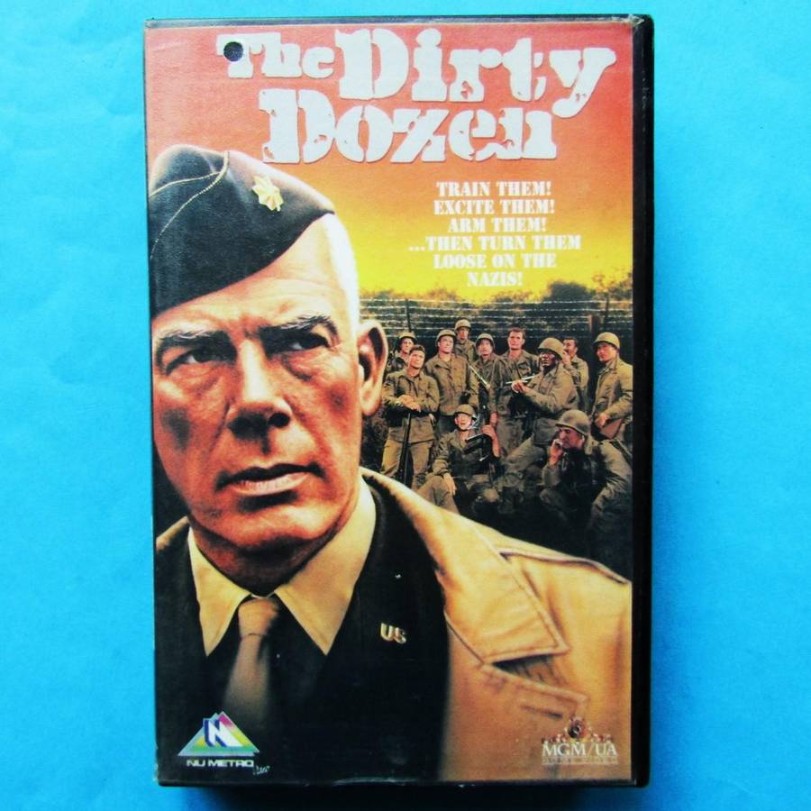 The Dirty Dozen - War Movie VHS Tape (1988)