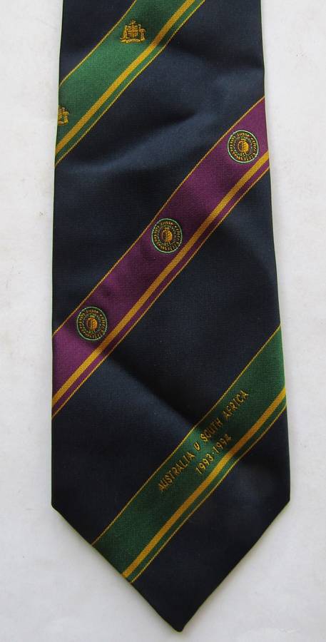 1993 Australia vs SA Cricket Neck Tie
