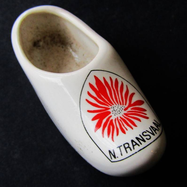 Small Old Noord Transvaal Rugby Ceramic Shoe