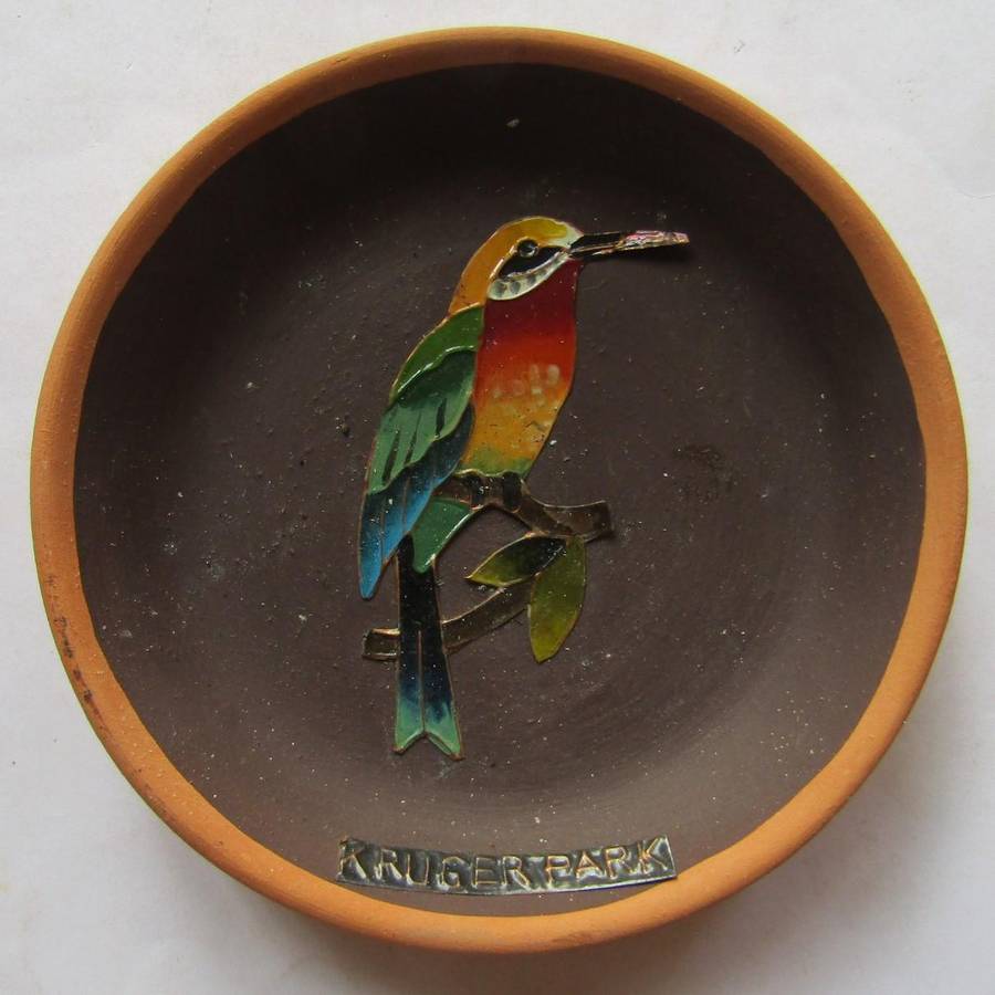 Old Kruger Park Bird Ceramic Wall Display