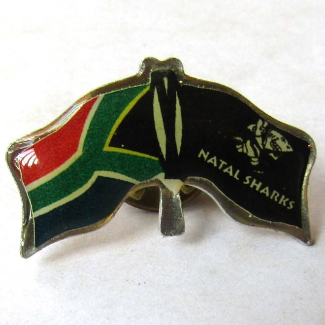 Old Natal Sharks Rugby Lapel Pin Badge