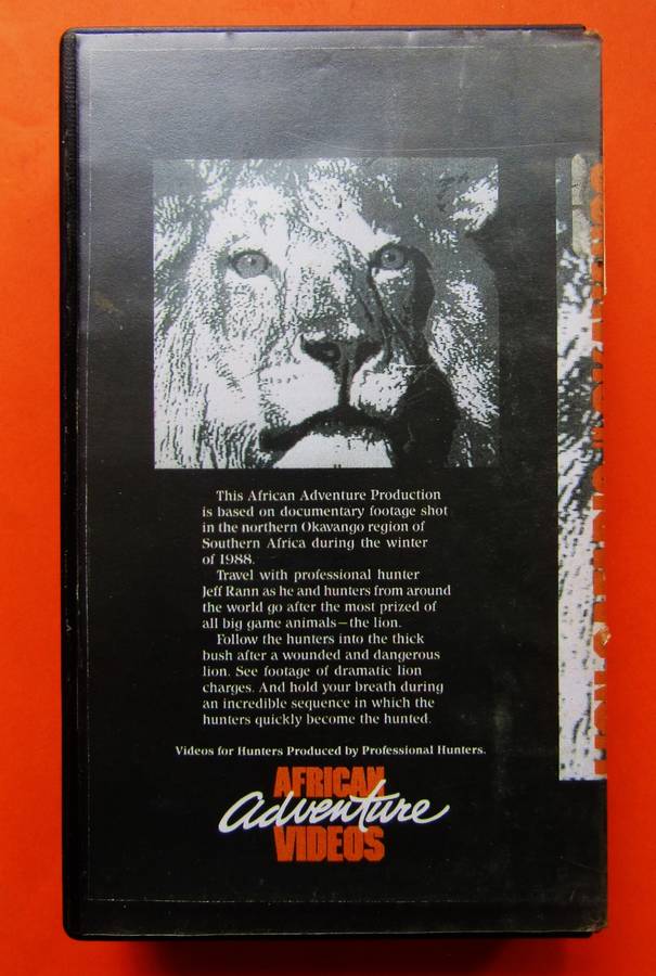 Lion Safaris in the Okavango - African Adventure VHS Video Tape