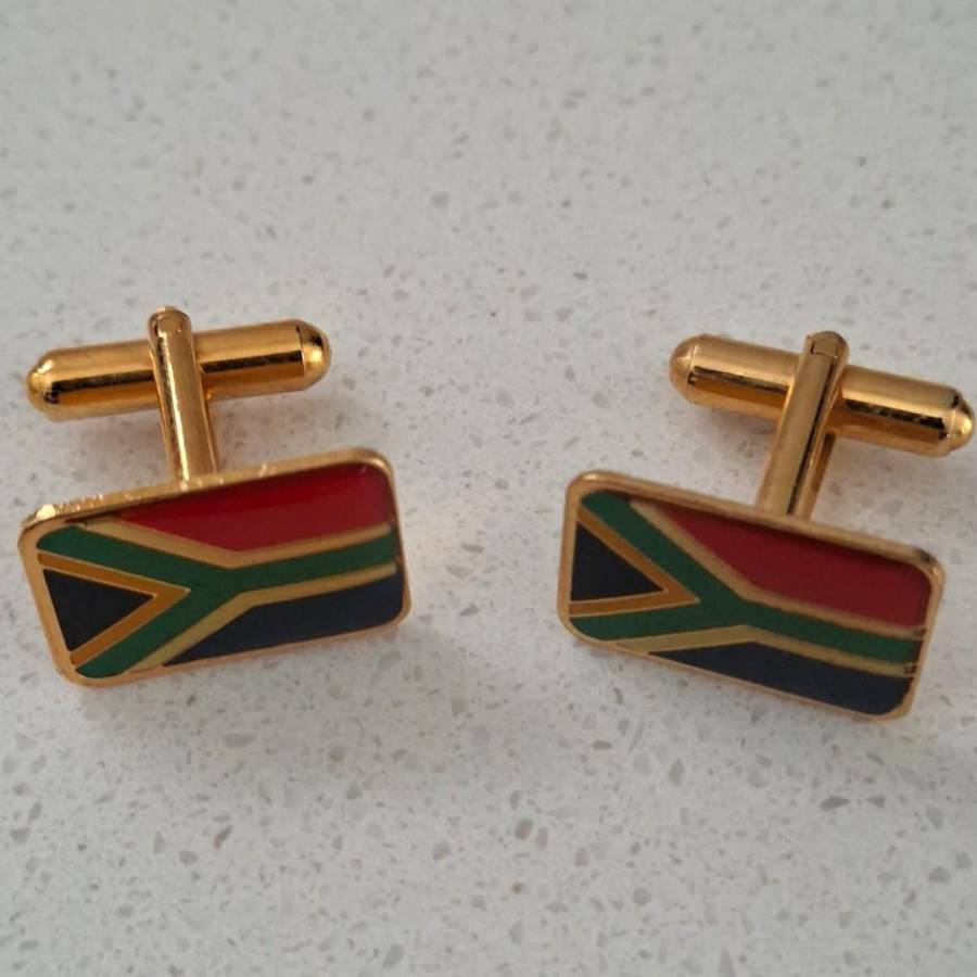 Cool SA Flag Cufflinks