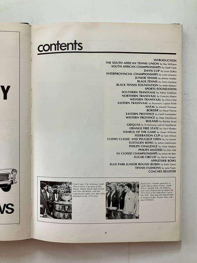 Tennis: The South African Story - Russell Eldridge (Ed.) Hardcover, 1st Ed. undated