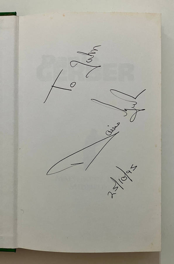 Danie Gerber: Maestro of the Midfield - Chris Schoeman. SIGNED hardcover w dj, 1st Ed 1995