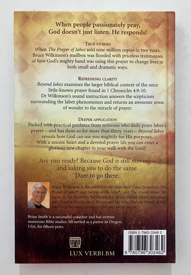 Beyond Jabez - Bruce Wilkinson. Softcover