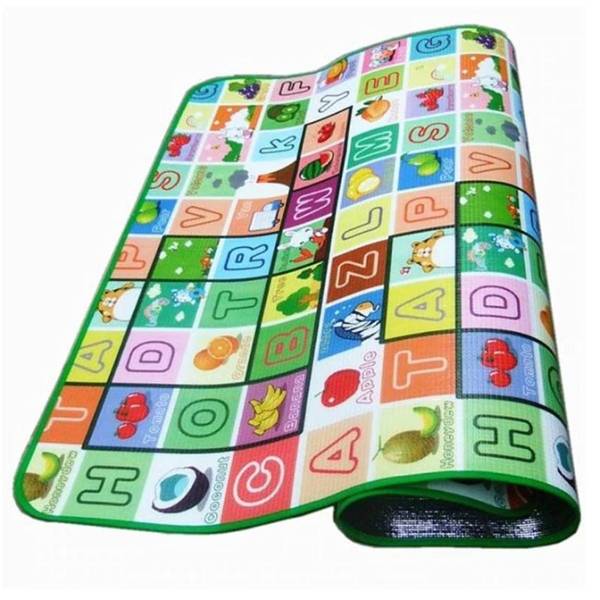 Double Sided Waterproof Baby Mat with Zip Bag - 120x180cm