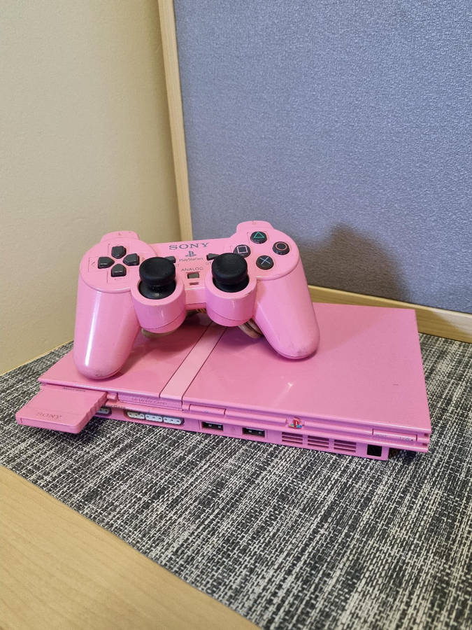 Pink Playstation 2 Slim