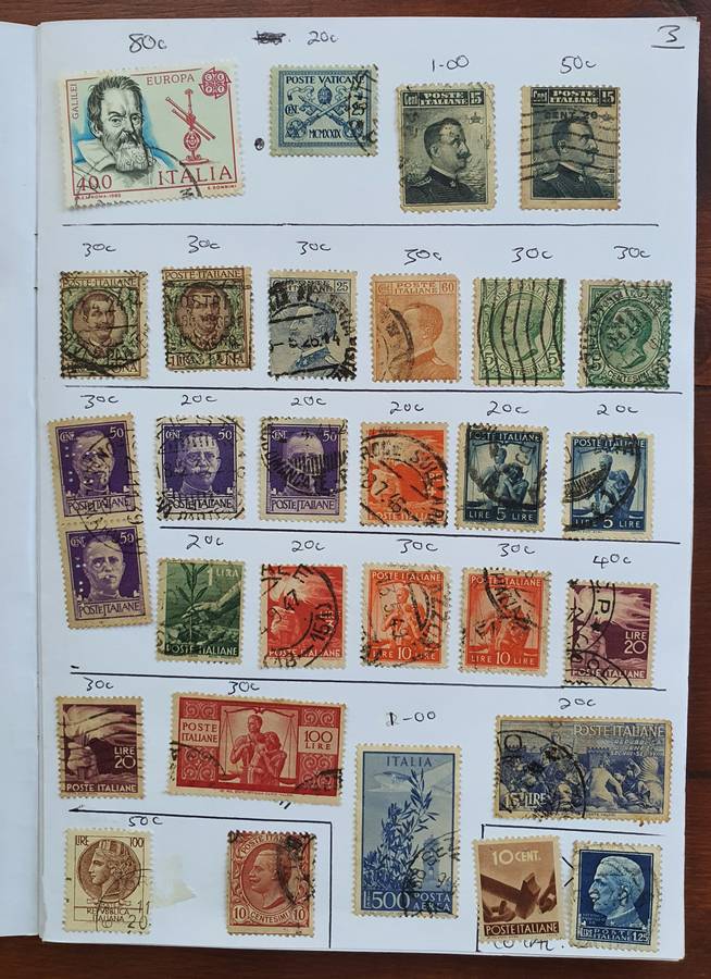 STAMPS OF ITALY - BOOKLET OF MIXED LOT