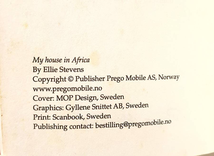 MY HOUSE IN AFRICA - ELLIE STEVENS
