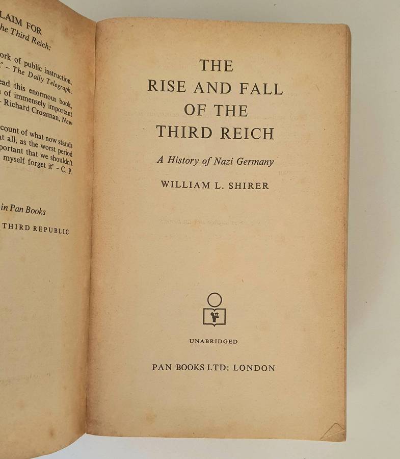 The Rise And Fall Of The Third Reich - W.Shirer