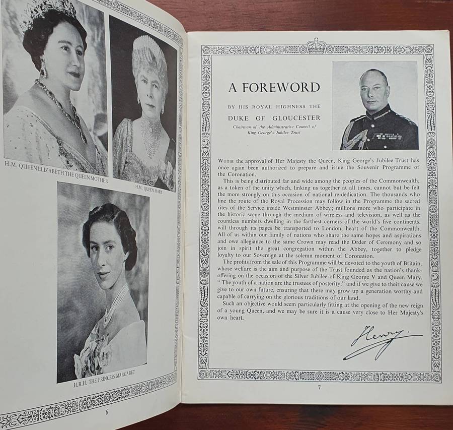 The Coronation Of Her majesty Queen Elizabeth 11 - Souvenir Programme