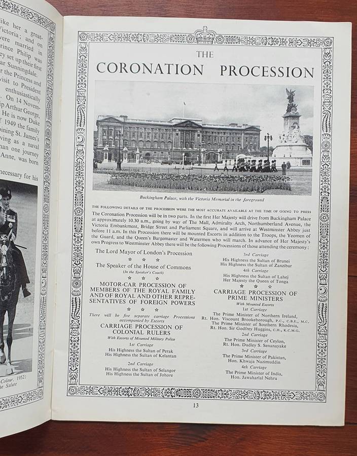 The Coronation Of Her majesty Queen Elizabeth 11 - Souvenir Programme