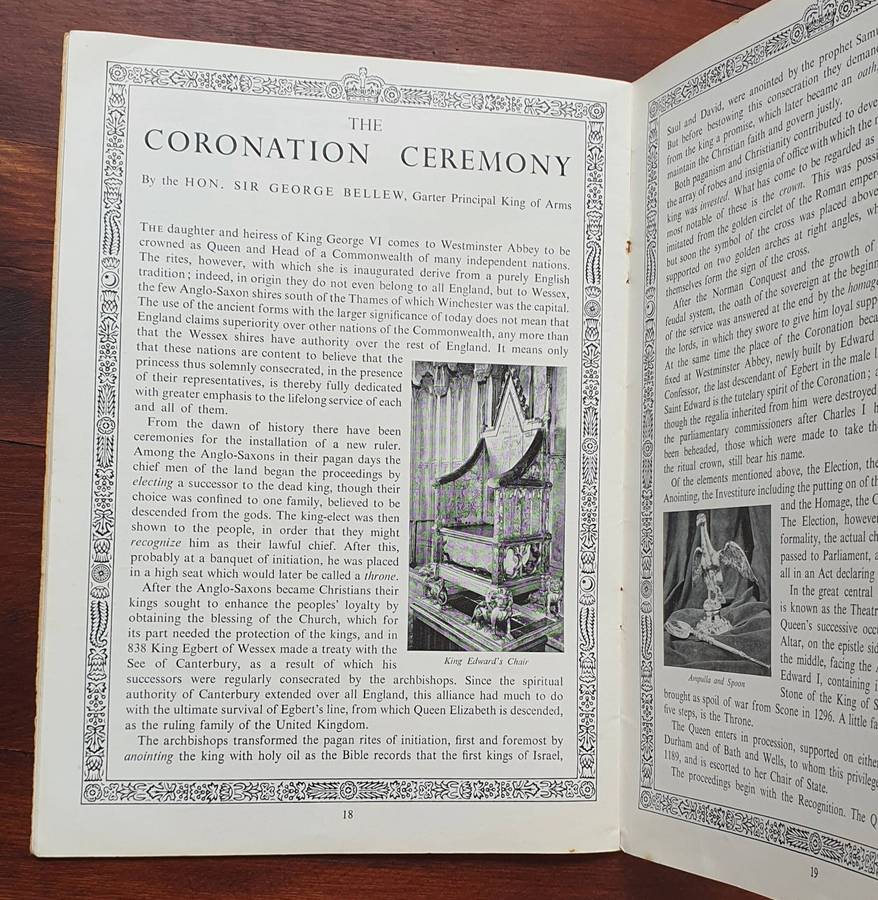 The Coronation Of Her majesty Queen Elizabeth 11 - Souvenir Programme