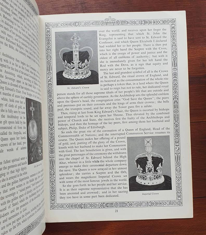 The Coronation Of Her majesty Queen Elizabeth 11 - Souvenir Programme