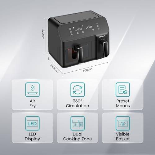 Hisense Dual Basket Air Fryer - H09AFBK2S5