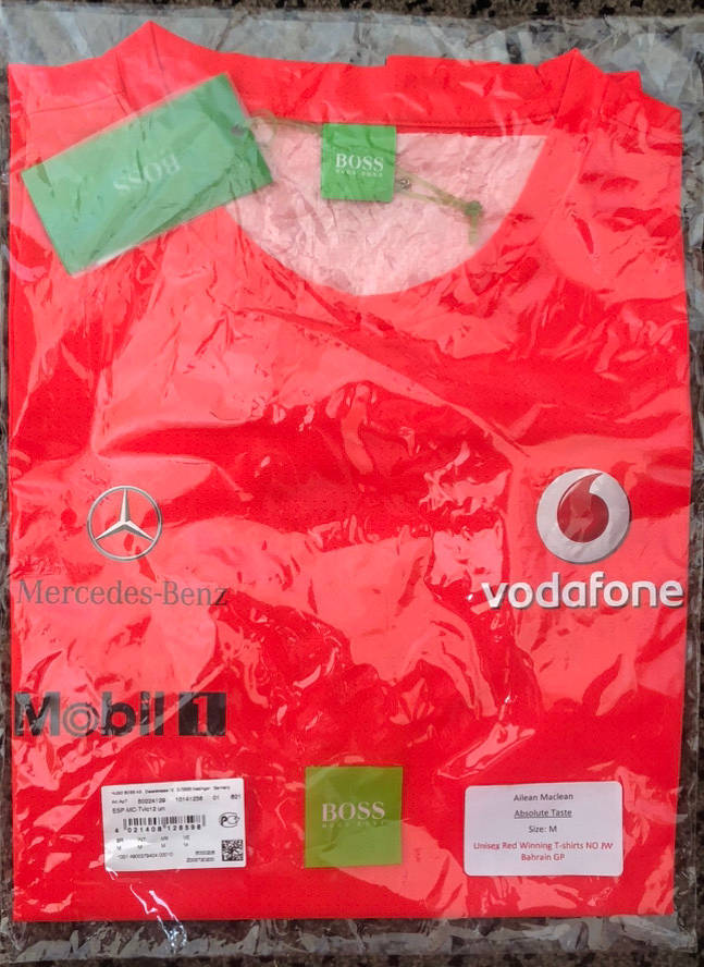 McLaren - Hugo Boss - Mercedes Benz T shirts x2 Size Medium