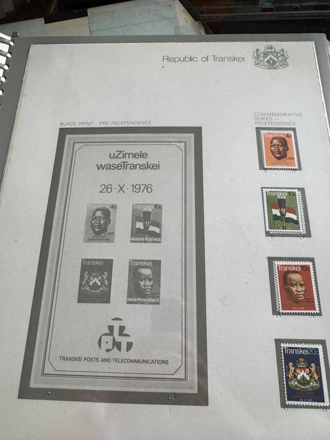 Transkei Stamp Album Preprinted