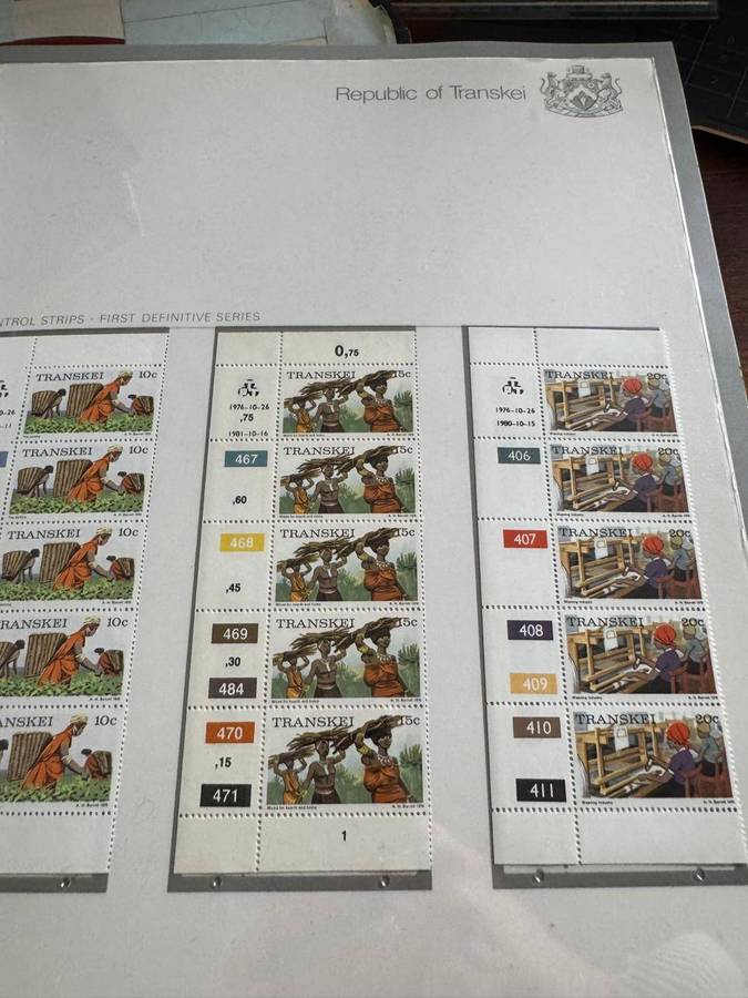Transkei Stamp Album Preprinted