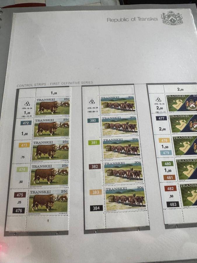 Transkei Stamp Album Preprinted