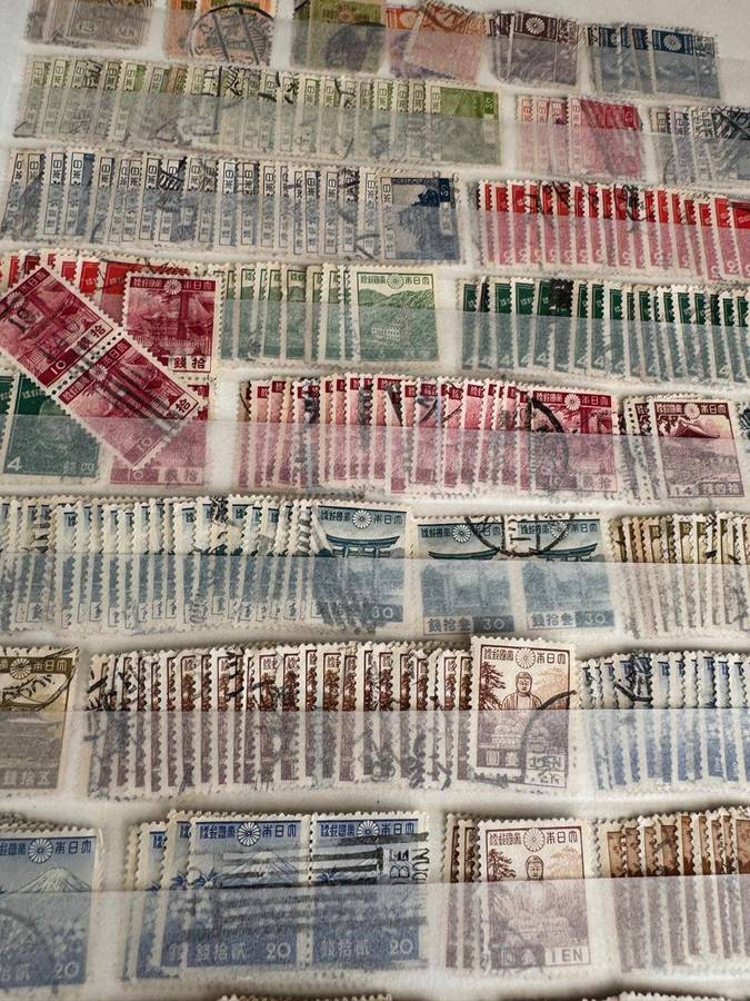 Canadian Stamp Album with 2 pages Japan