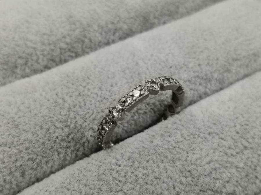 925Silver: Eternity Ring - Multiple CZ - Size O