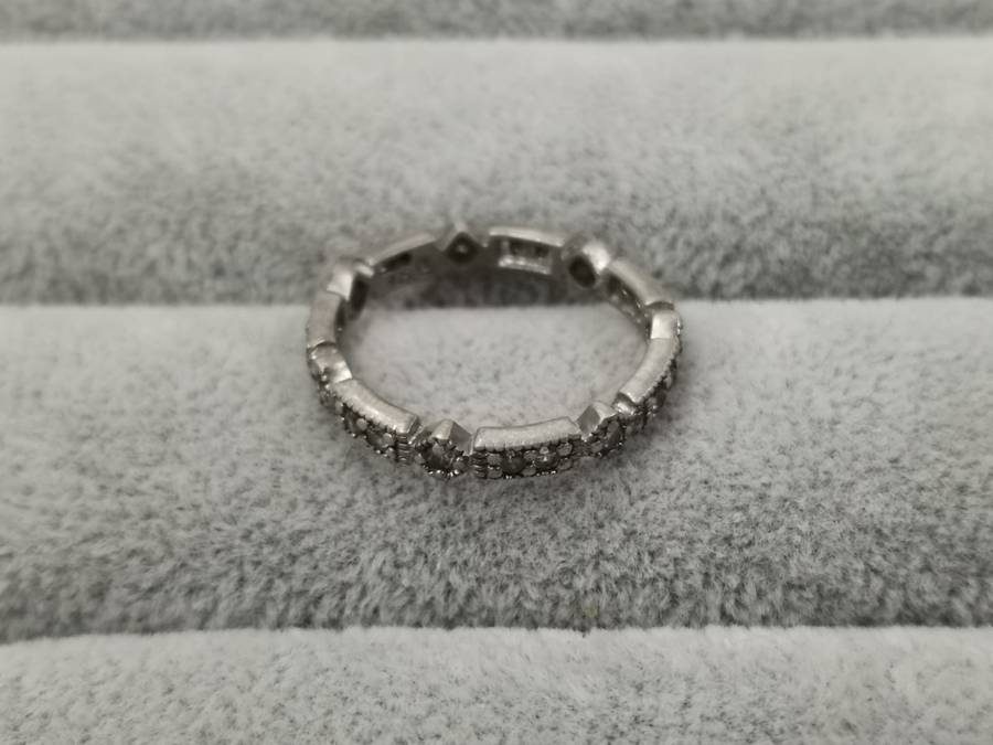 925Silver: Eternity Ring - Multiple CZ - Size O