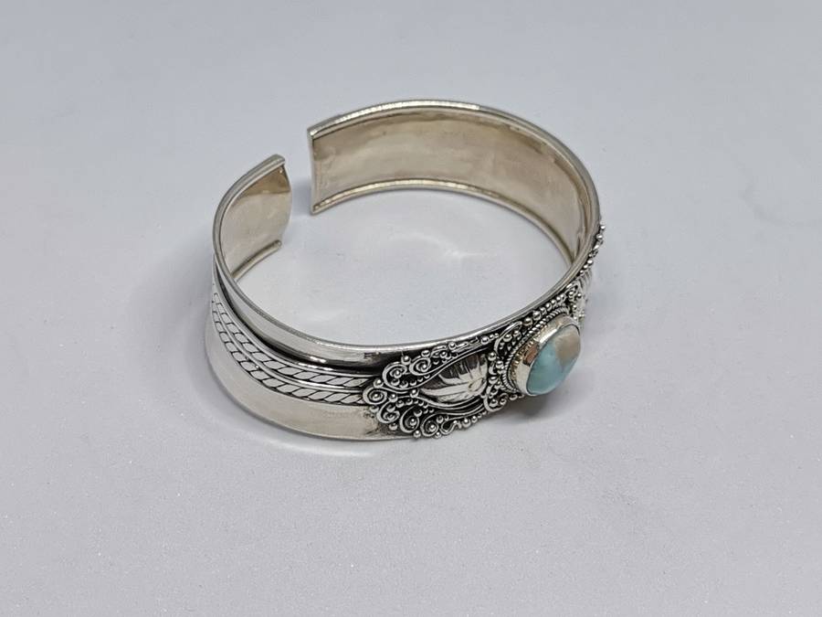 Stunning Bhoho Larimar Cuff