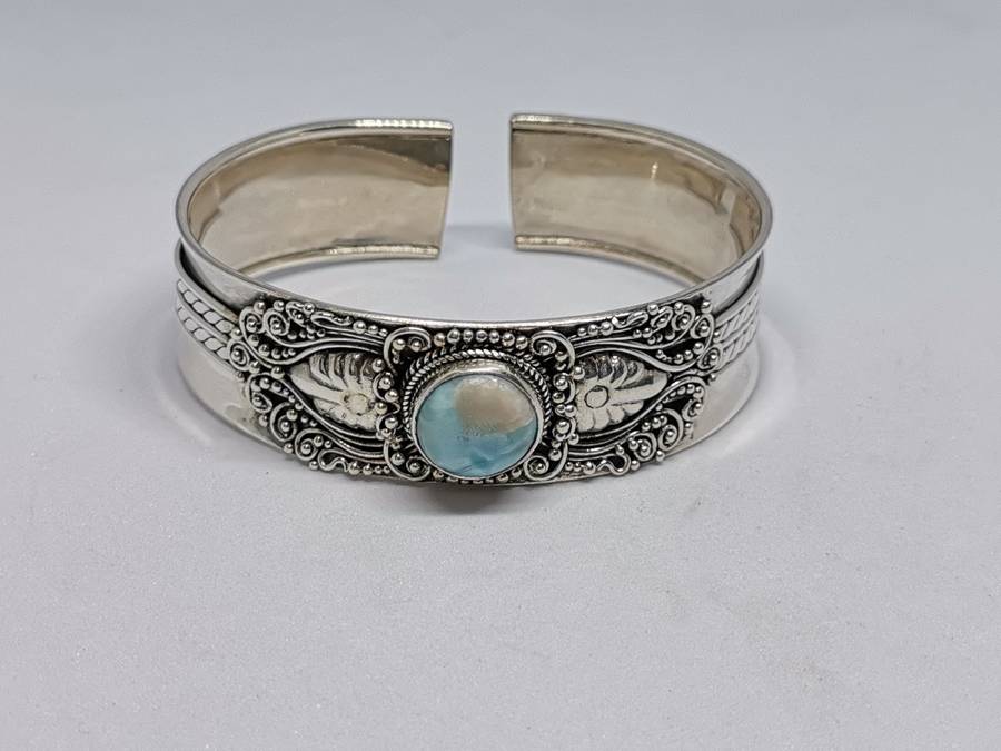 Stunning Bhoho Larimar Cuff