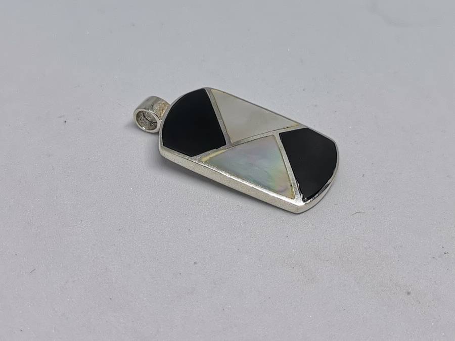Silver Multi-Gemstone Pendant
