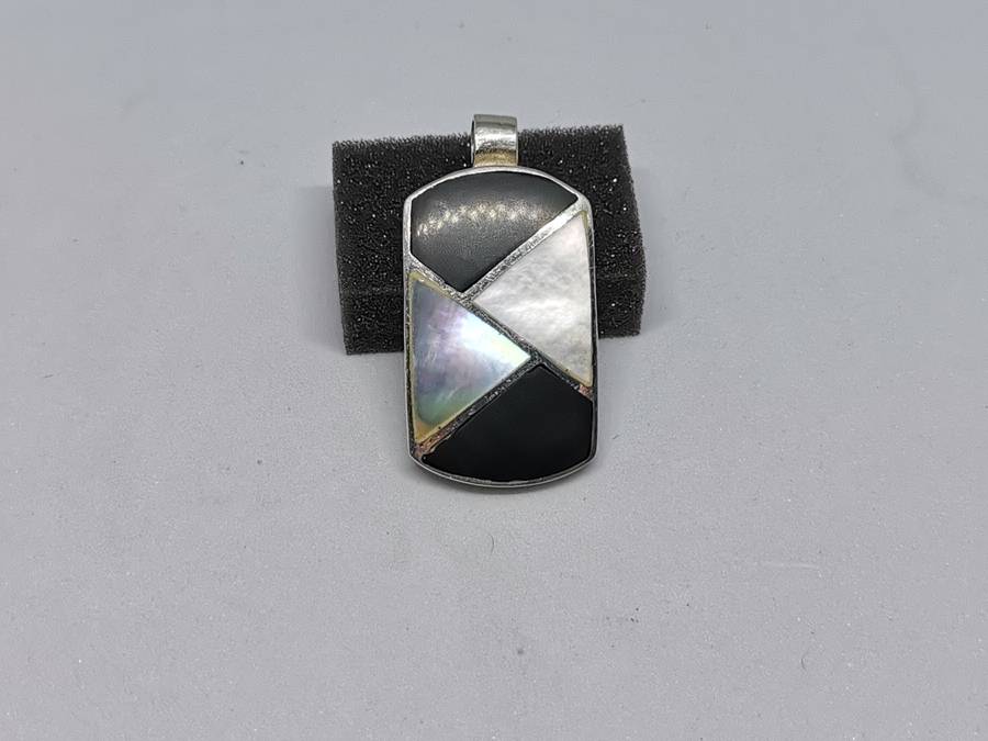 Silver Multi-Gemstone Pendant